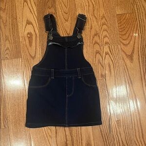 Okie Dokie Dark Blue Kids Overall Skirt